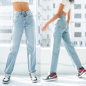 Revice denim 90s baby asymmetric jeans